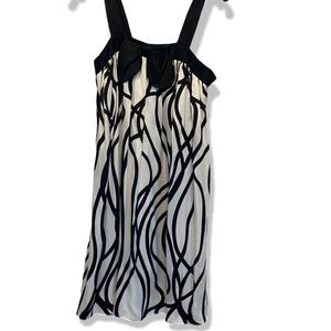 Jayson Brunsdon Black and White Voltage Dress Size 4 Silk NWT $640